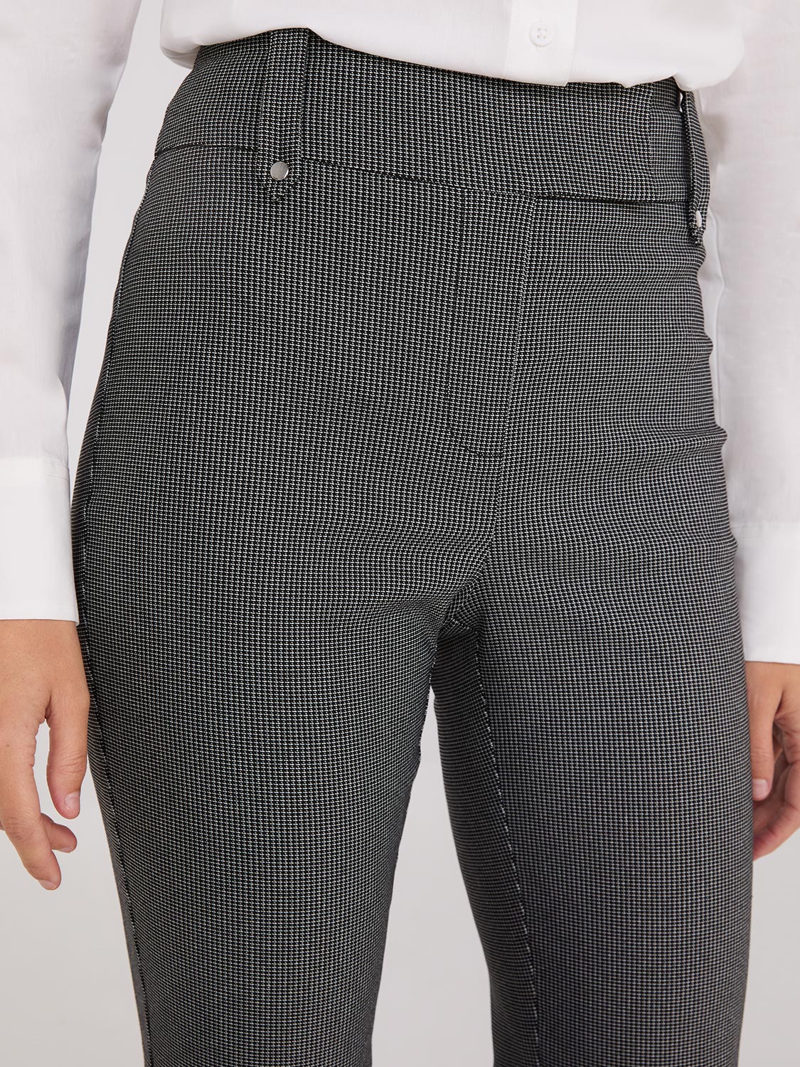 Pantalon bootcut à carreaux