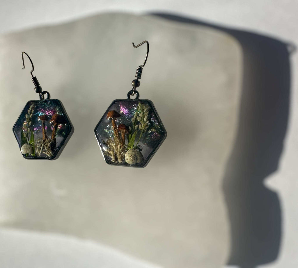 Mushroom Magic in the Forest: Whimsical Earring Set