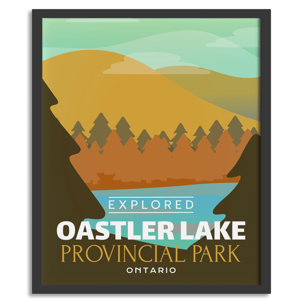 Affiche « Explorée » du parc provincial du lac Oastler