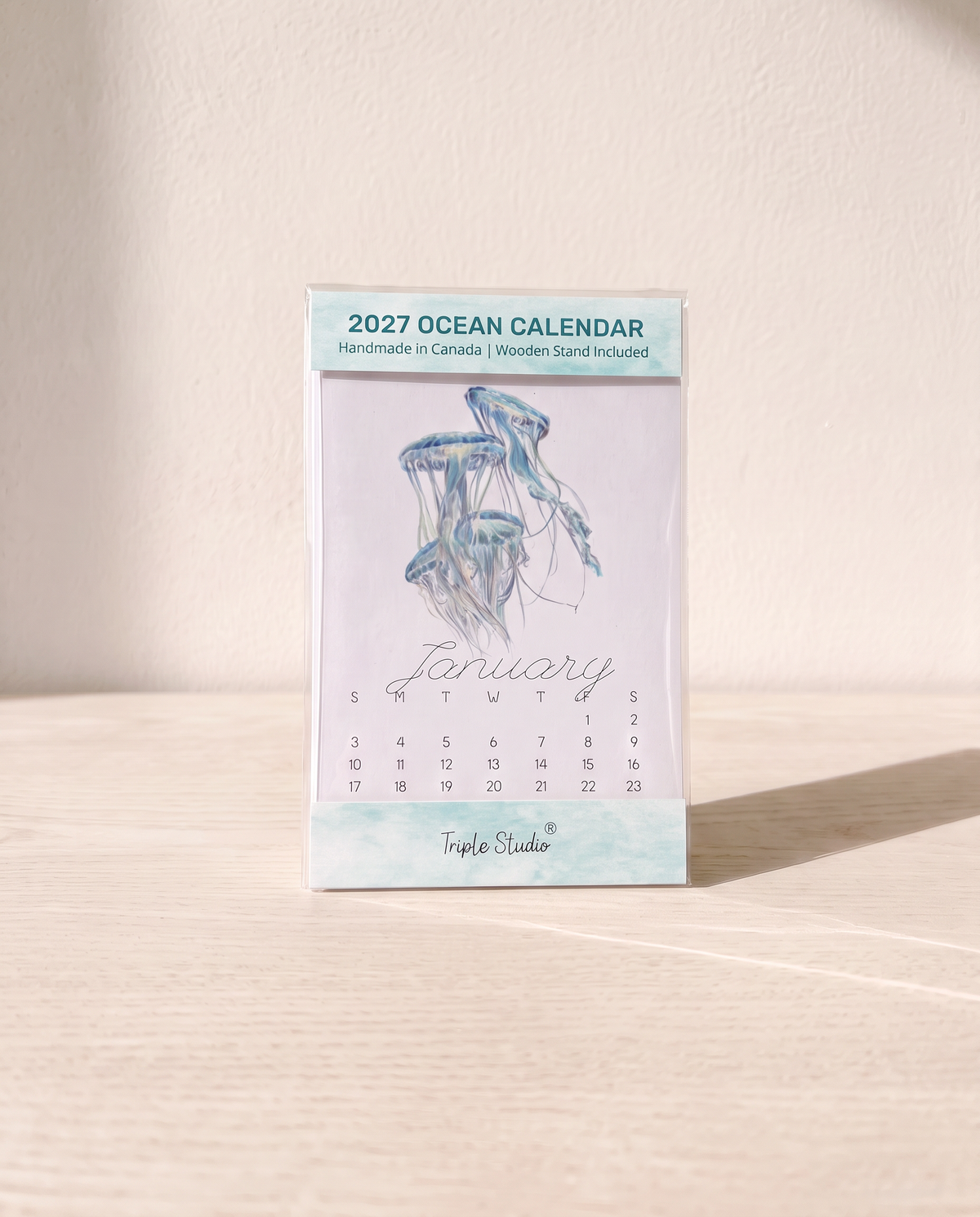 2026 Desk Calendar: Ocean Animal
