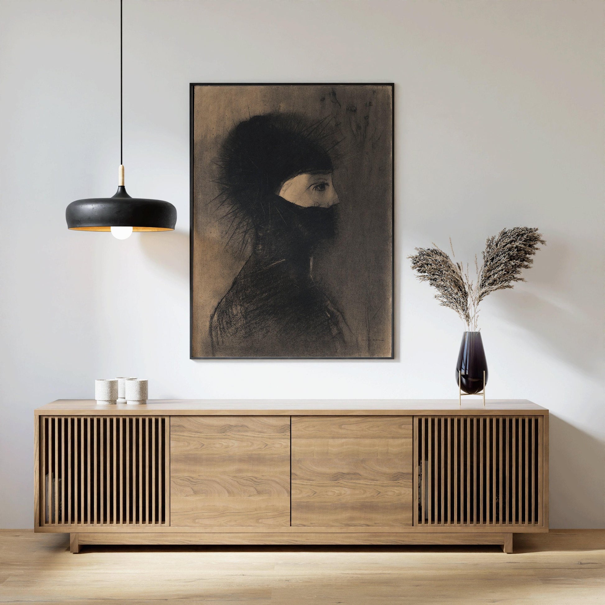 Odilon Redon - Armure | Œuvre surréaliste symboliste célèbre | Disponible avec ou sans cadre
