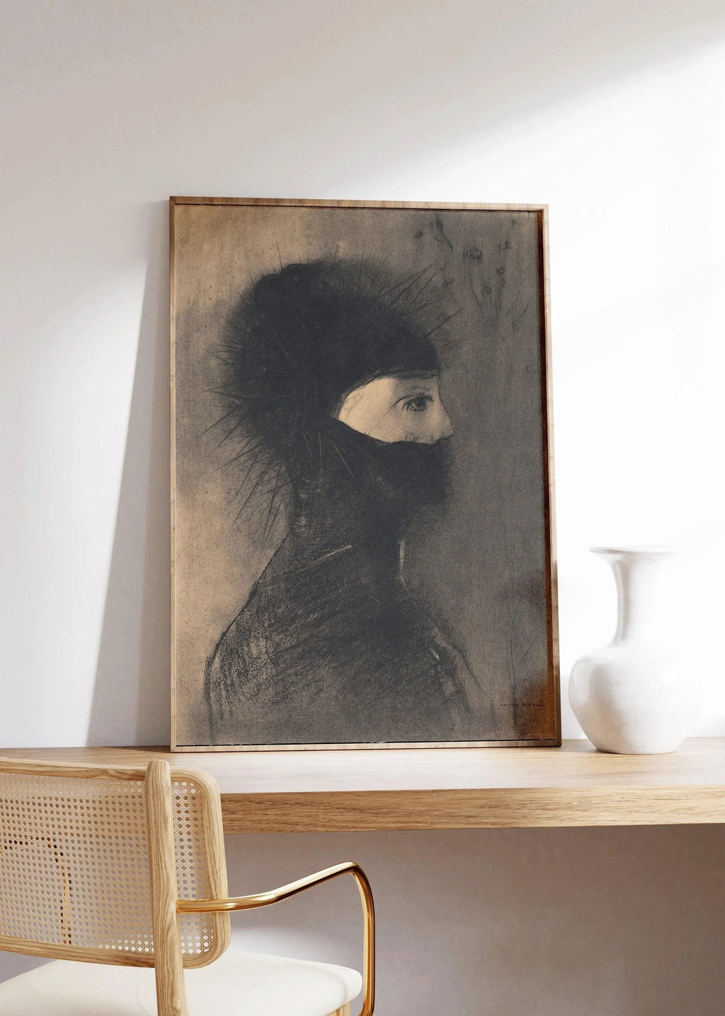 Odilon Redon - Armure | Œuvre surréaliste symboliste célèbre | Disponible avec ou sans cadre