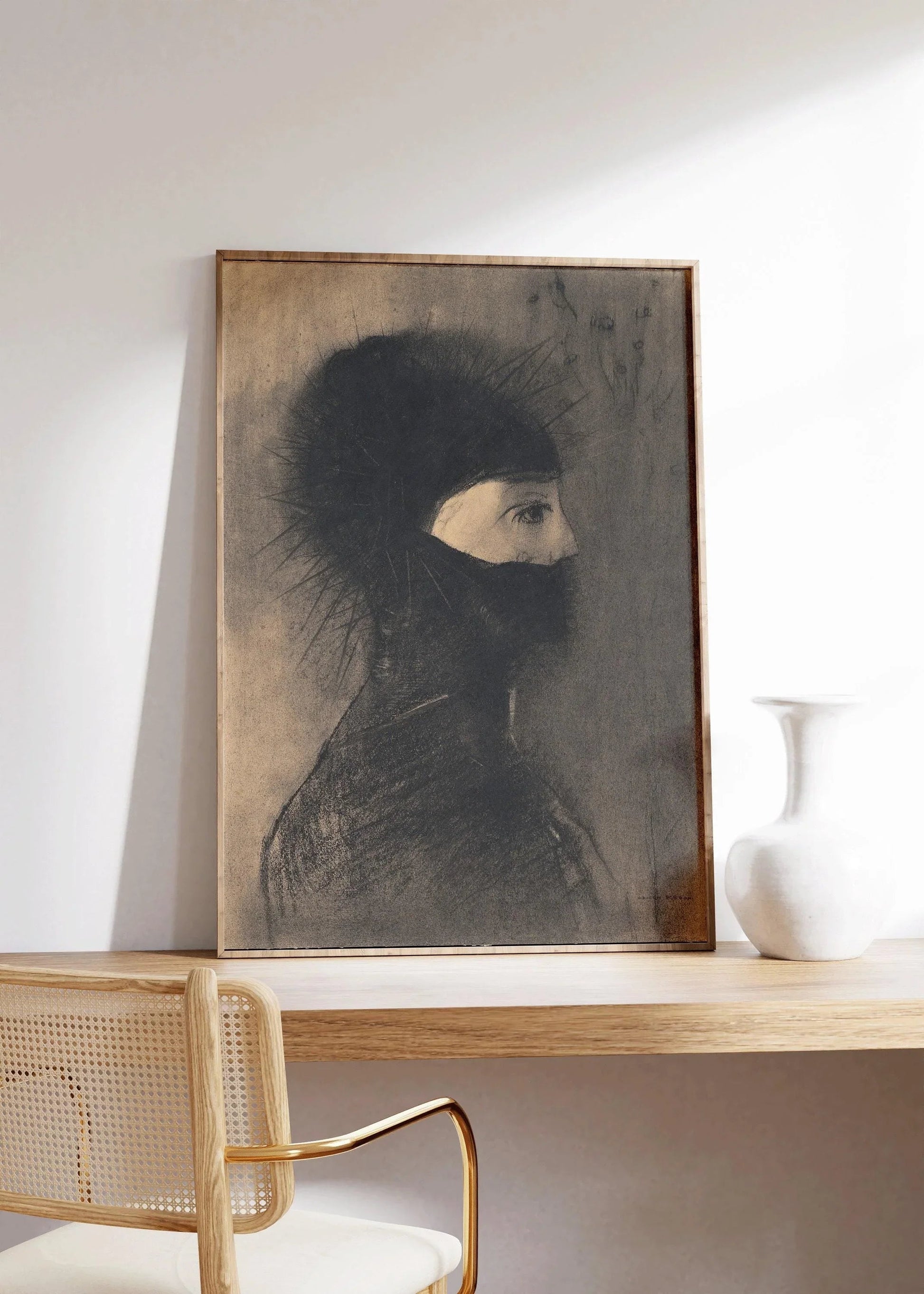 Odilon Redon - Armure | Œuvre surréaliste symboliste célèbre | Disponible avec ou sans cadre