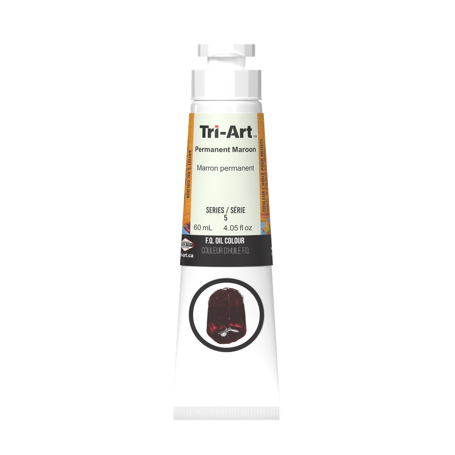 Tri-Art Oil Colours - Permanent Maroon