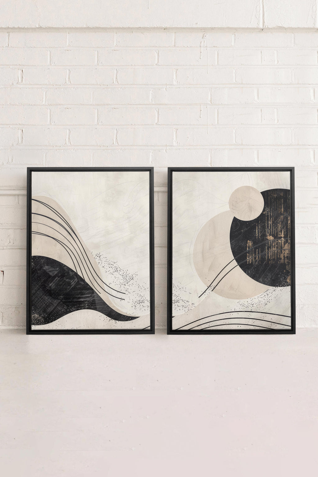 MINIMALIST UNIVERSE DUO (2 Stretched Canvas Artworks)
