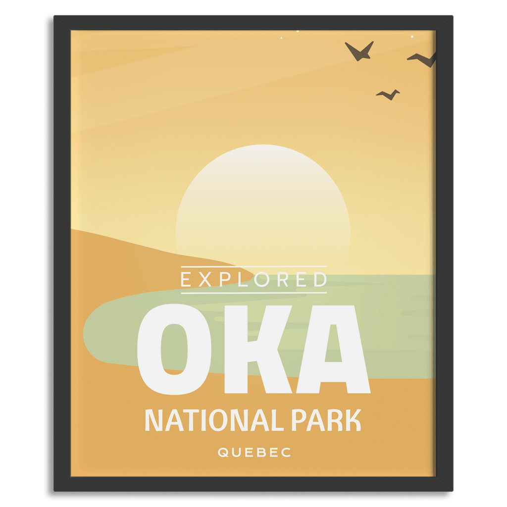 Affiche « Explorée » du parc national d’Oka