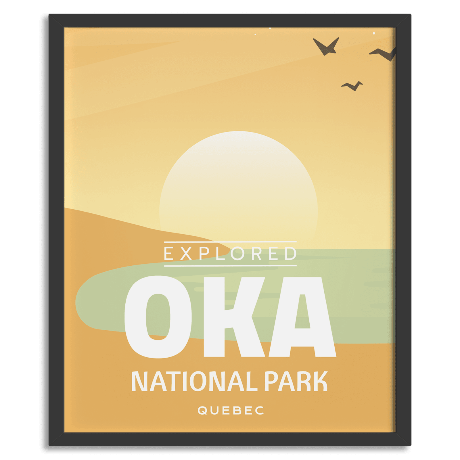 Affiche « Explorée » du parc national d’Oka