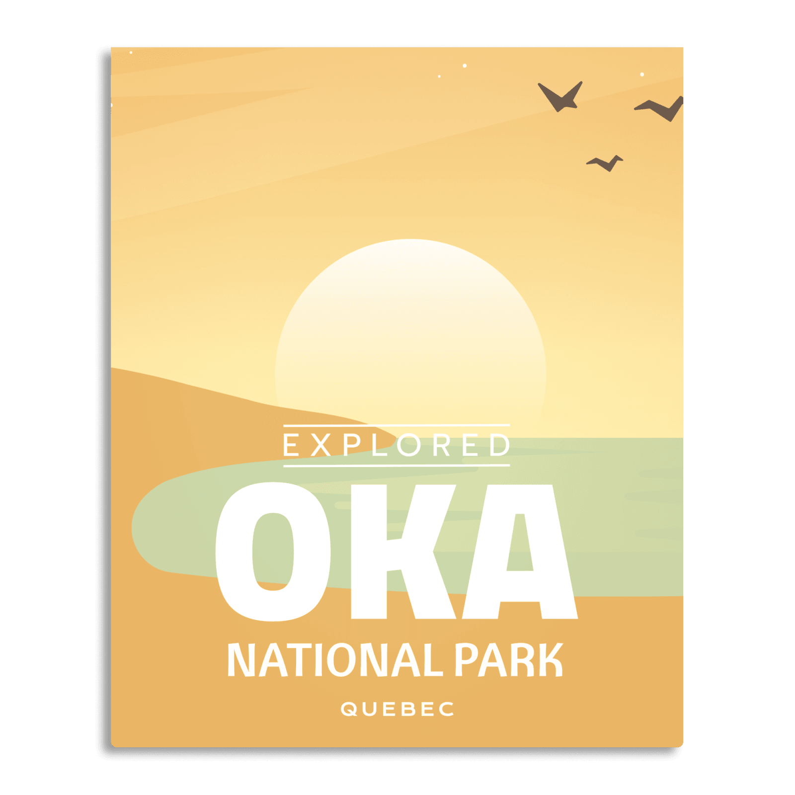 Affiche « Explorée » du parc national d’Oka