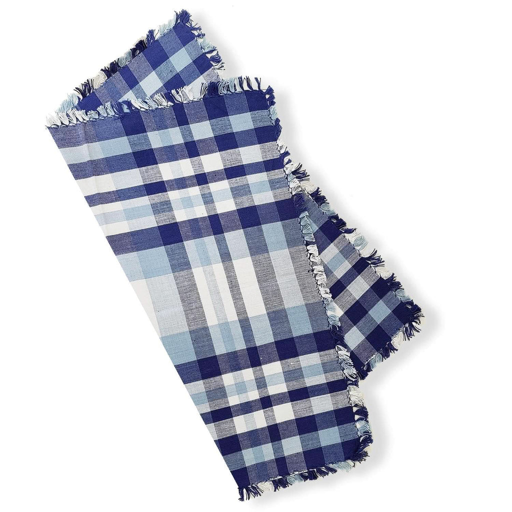 Lemon Tree Ombre Blue Cloth Napkin - Set of 4