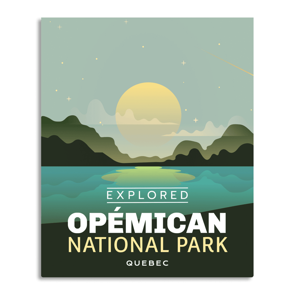 Affiche « Explorée » du parc national d’Opemican