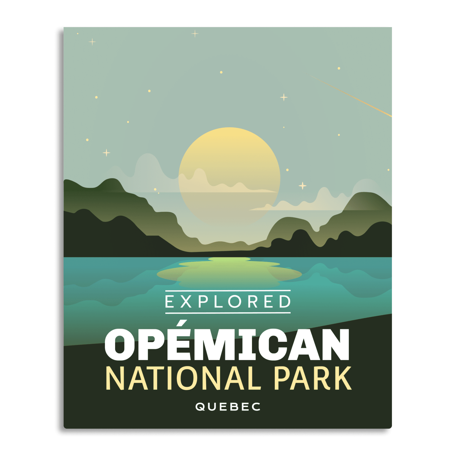 Affiche « Explorée » du parc national d’Opemican