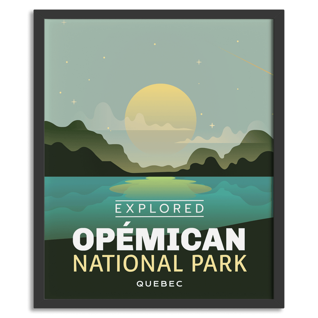 Affiche « Explorée » du parc national d’Opemican
