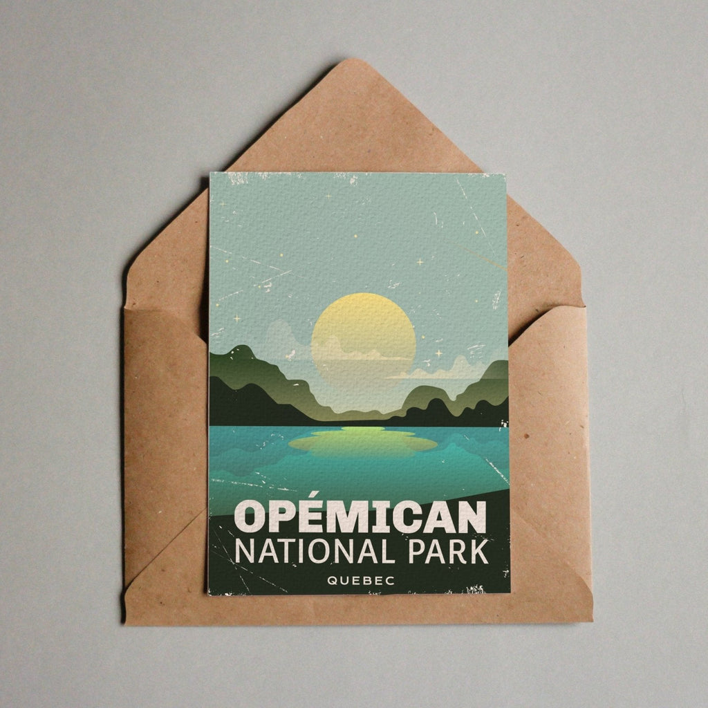 Carte postale du parc national Opemican Québec