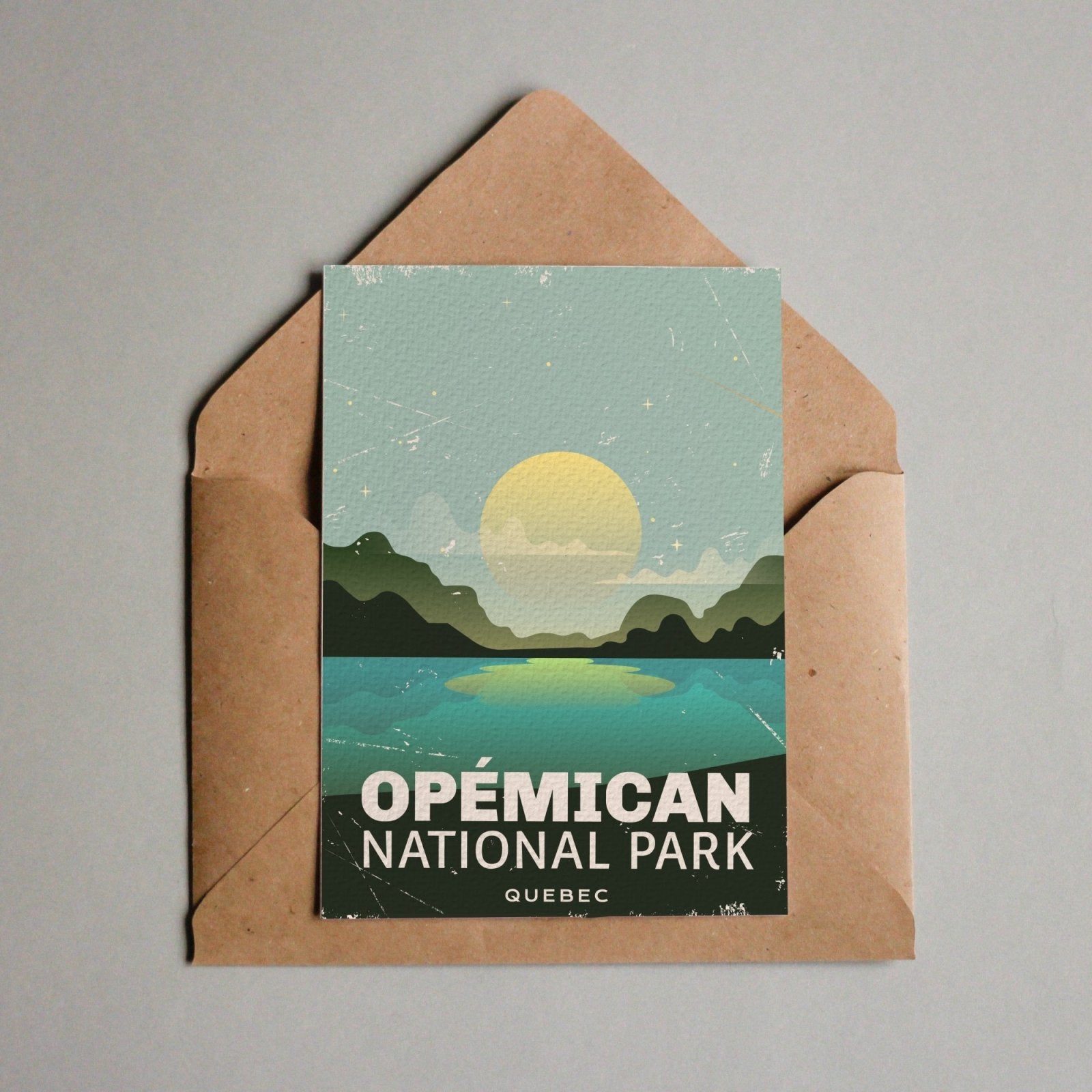 Carte postale du parc national Opemican Québec