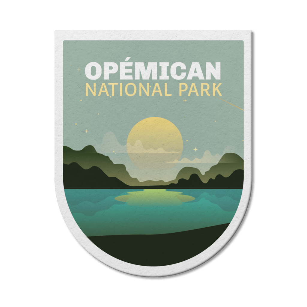 Autocollant en vinyle imperméable du parc national du Québec 