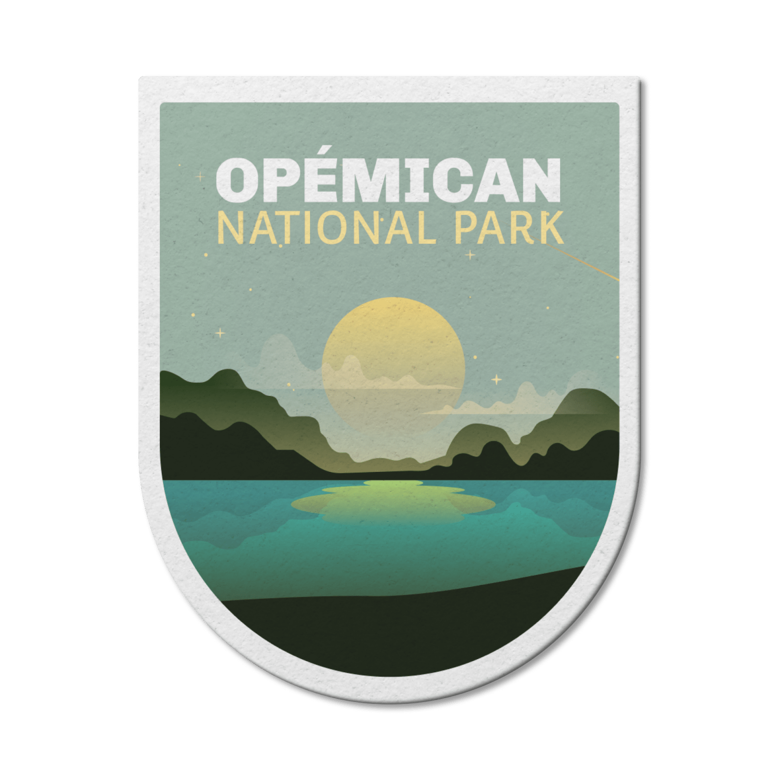 Autocollant en vinyle imperméable du parc national du Québec 
