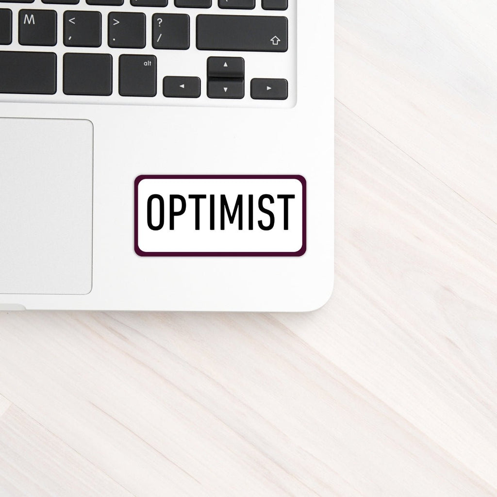 Autocollant Optimiste