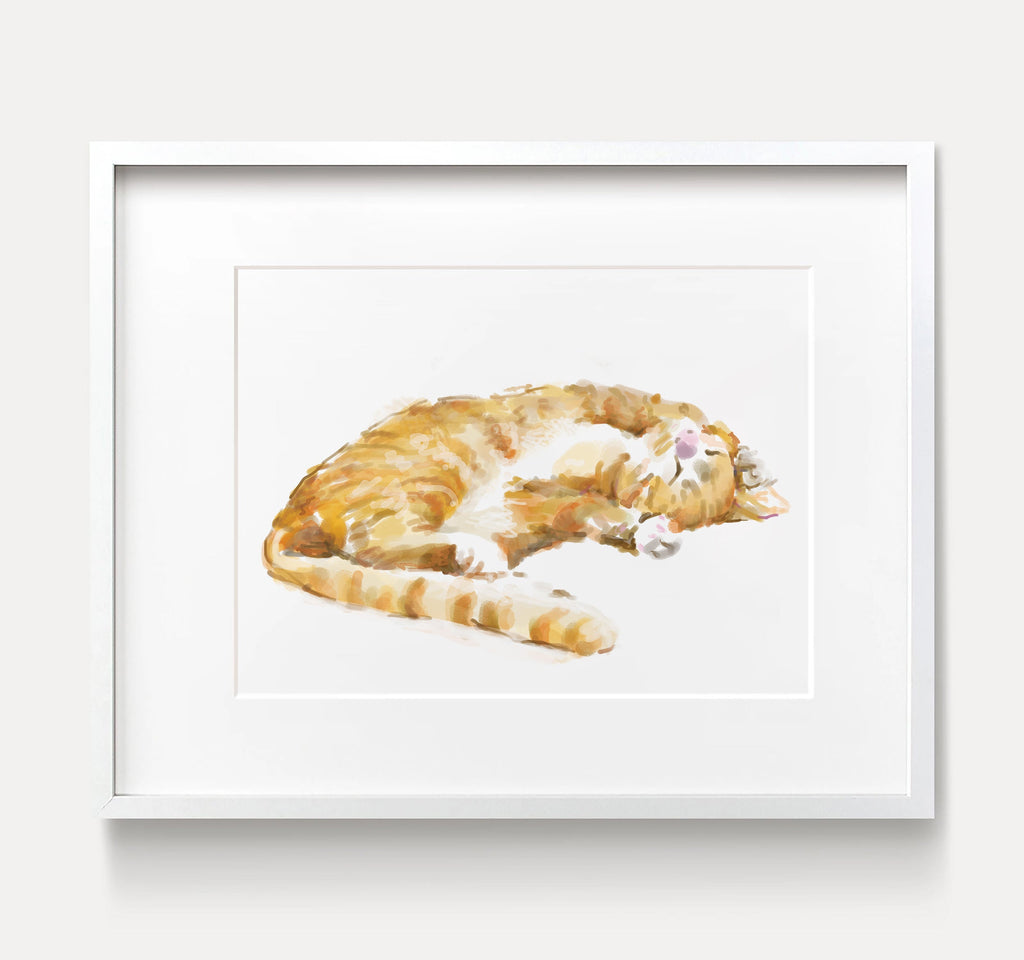 Orange Tabby Cat Wall Art