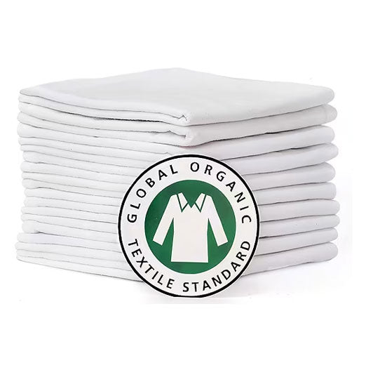 Torchon en toile de jute - 100 % coton biologique - Motif pic duveteux