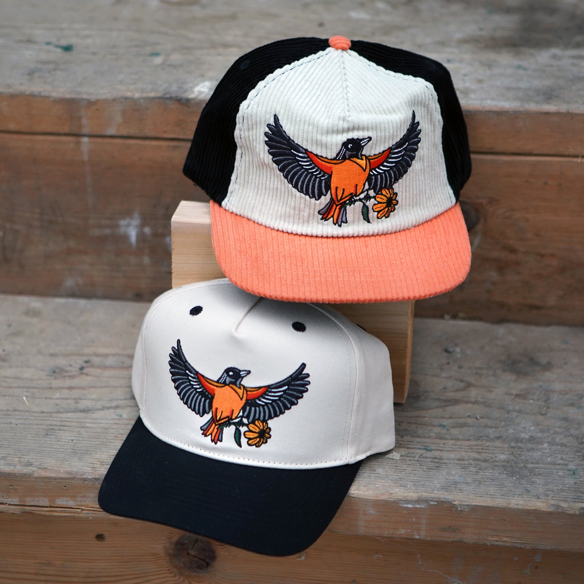 Oriole Two-Tone Corduroy Hat