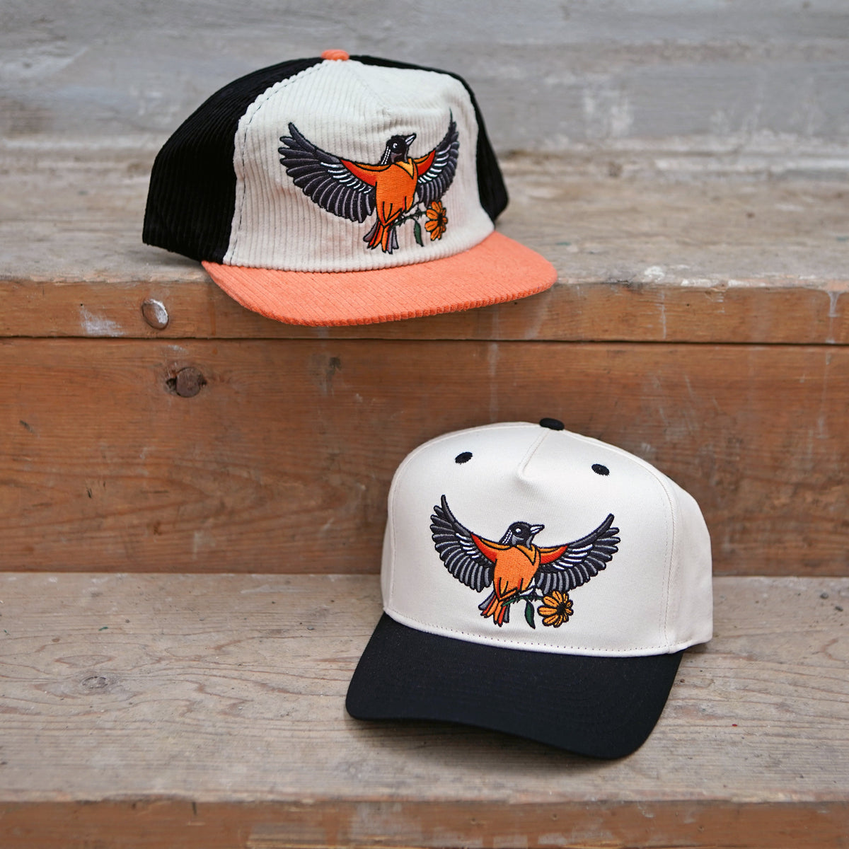 Oriole Two-Tone Corduroy Hat