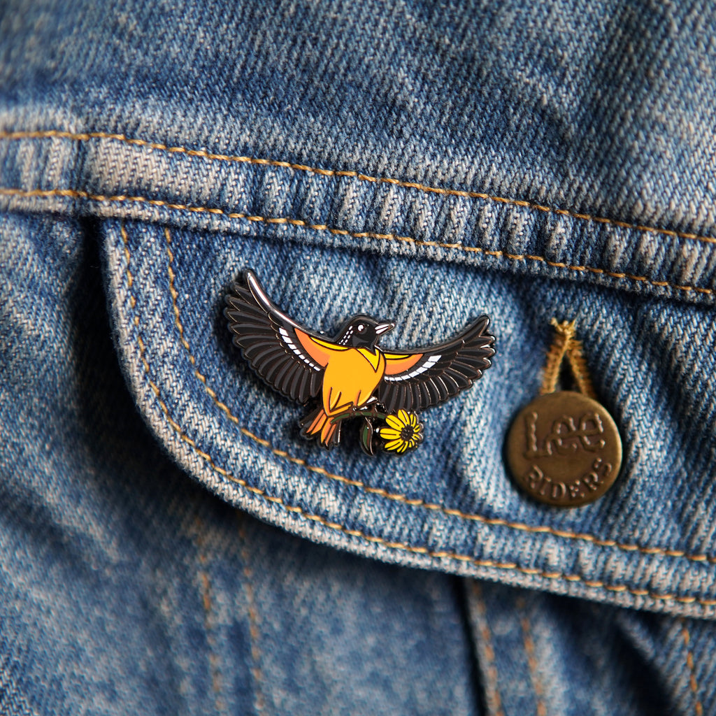 Oriole Enamel Pin