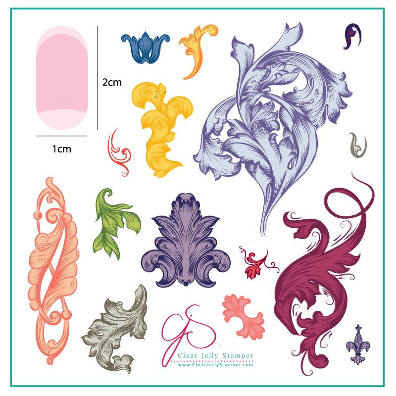 Clear Jelly Stamper - Ornamental Flourish