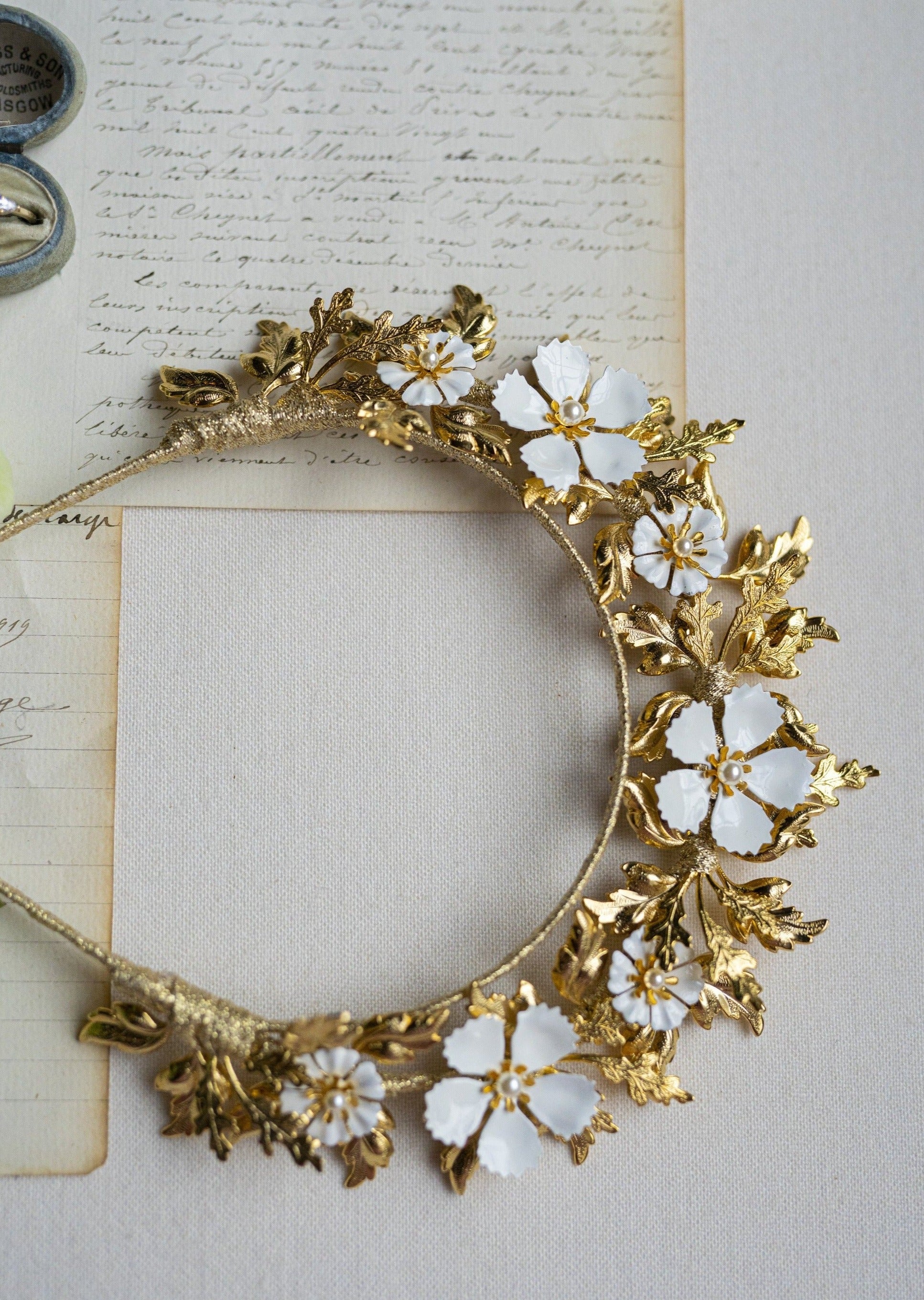 OAKLEY Oak Leaf and Enamel Flower Crown