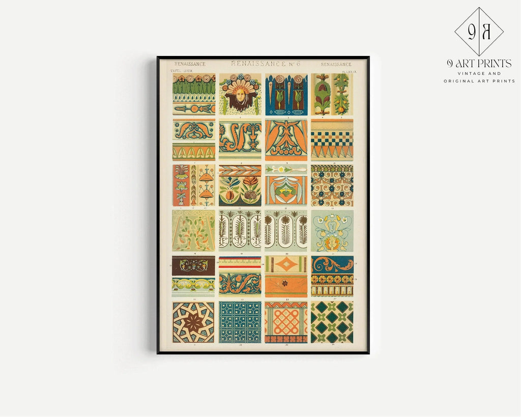 Owen Jones | STATEMENT TRIO | Vintage Pattern Art Available framed or unframed