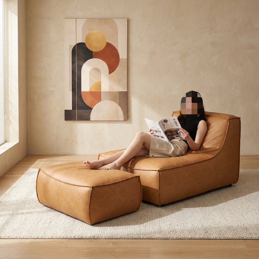 P02 Single Sofa & Ottoman Set