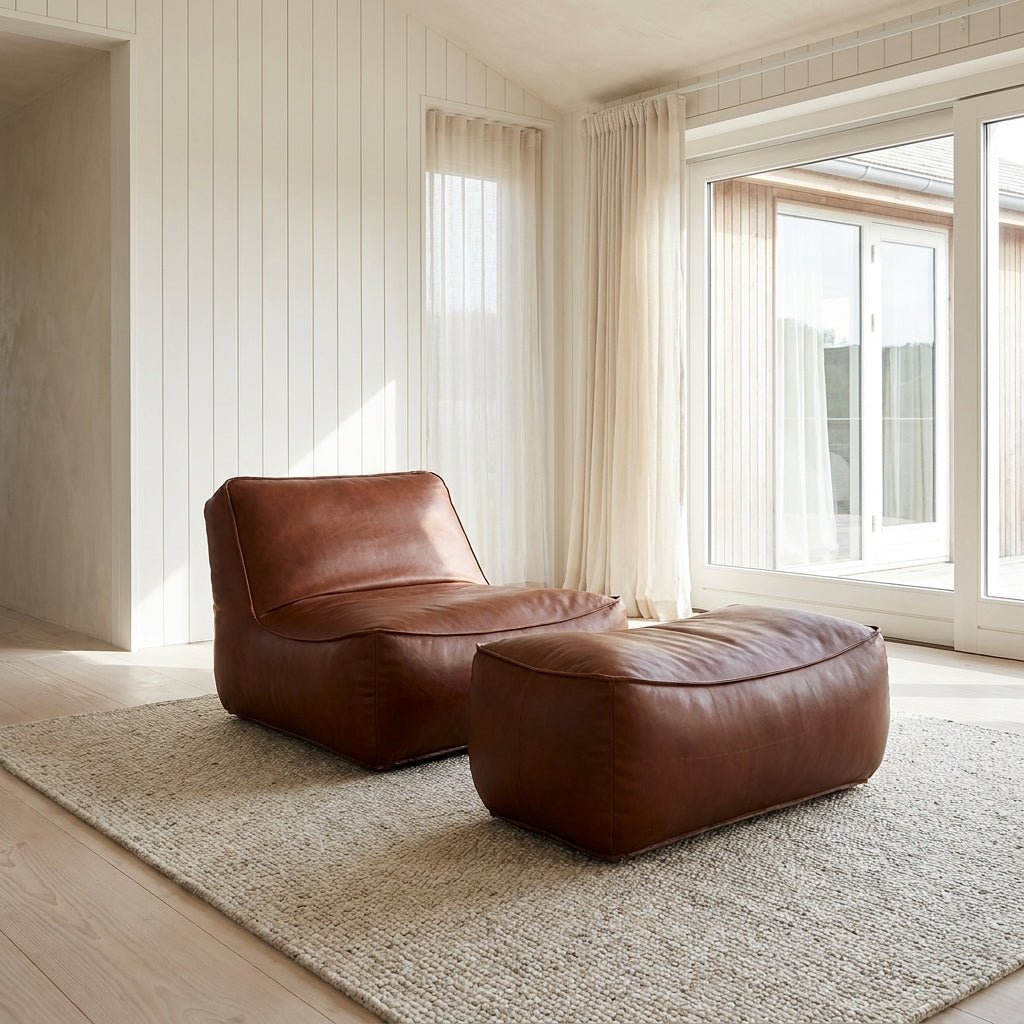 P02 Single Sofa & Ottoman Set