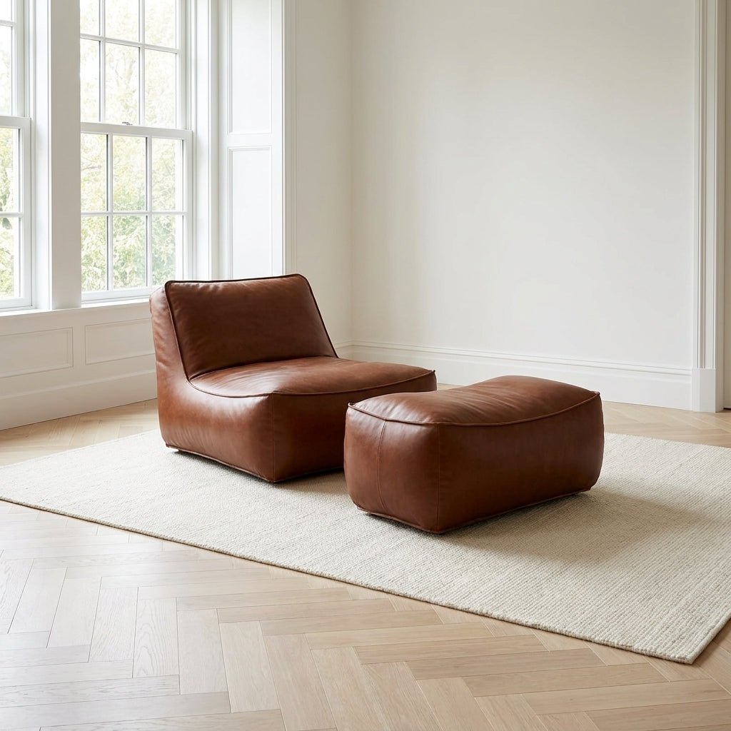 P02 Single Sofa & Ottoman Set