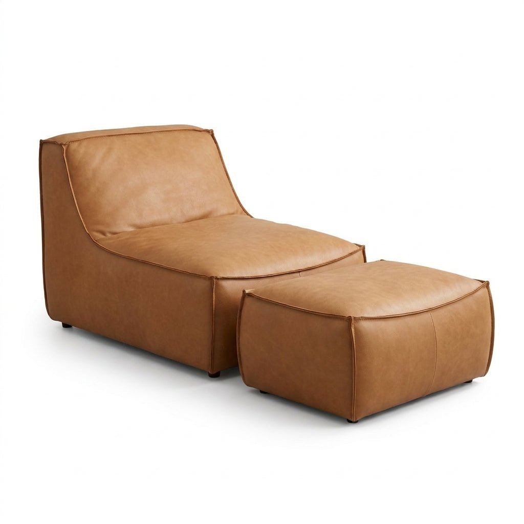 P02 Single Sofa & Ottoman Set