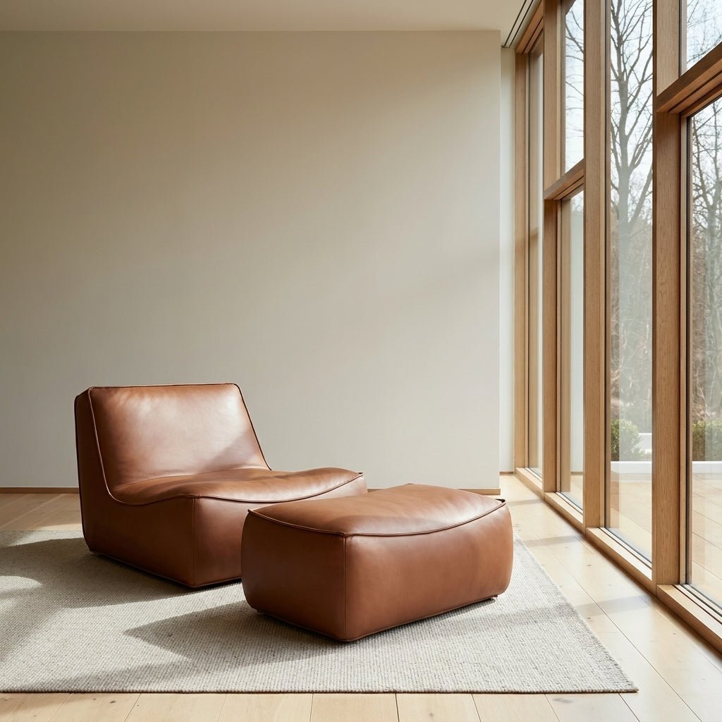 P02 Single Sofa & Ottoman Set