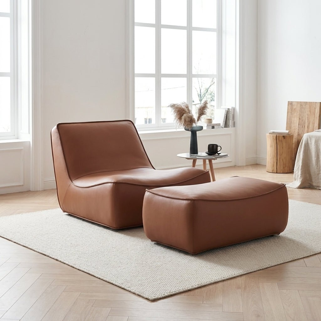 P02 Single Sofa & Ottoman Set