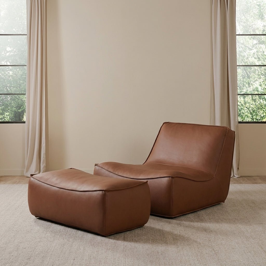 P02 Single Sofa & Ottoman Set