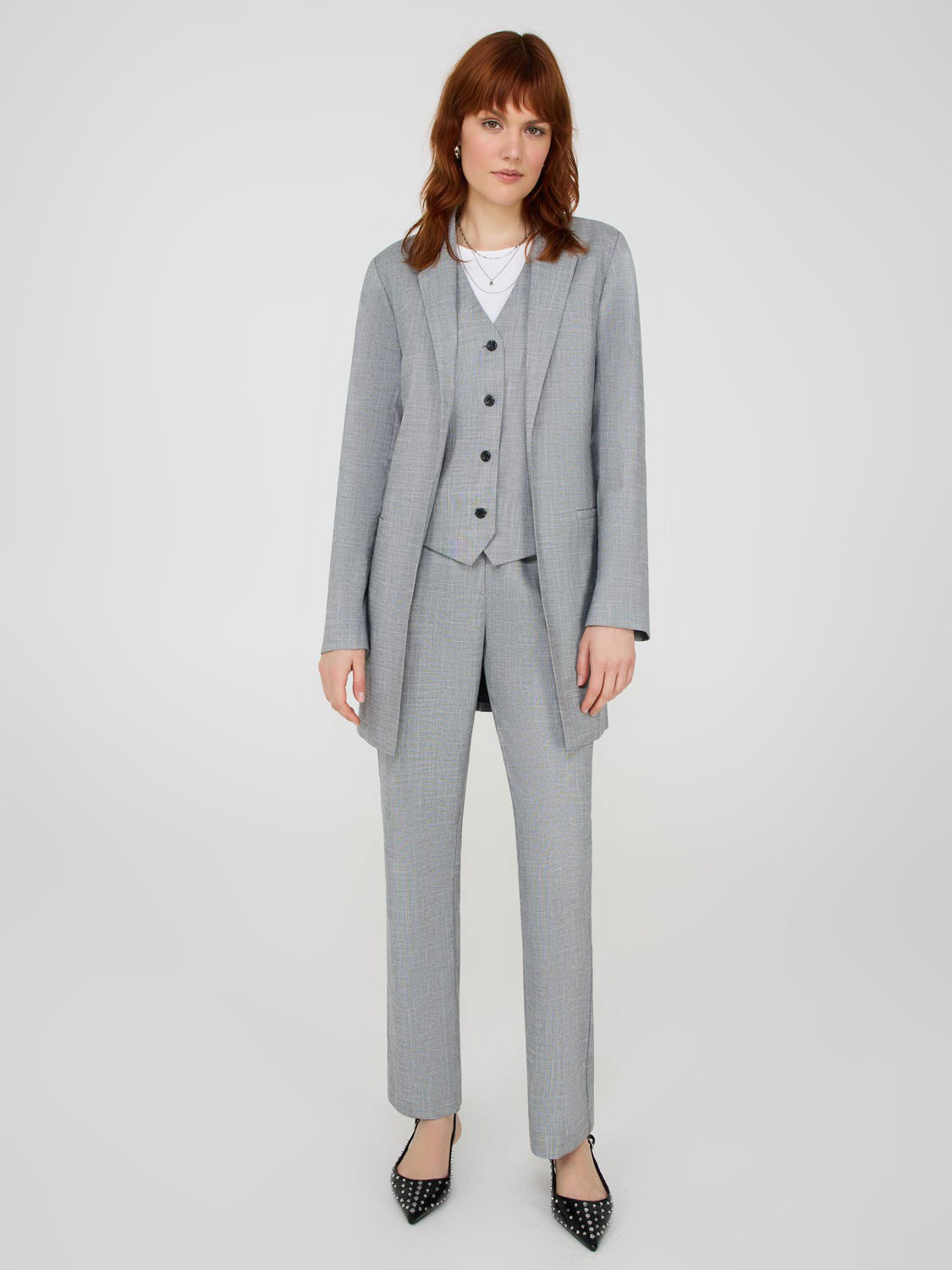Pantalon droit à devant propre