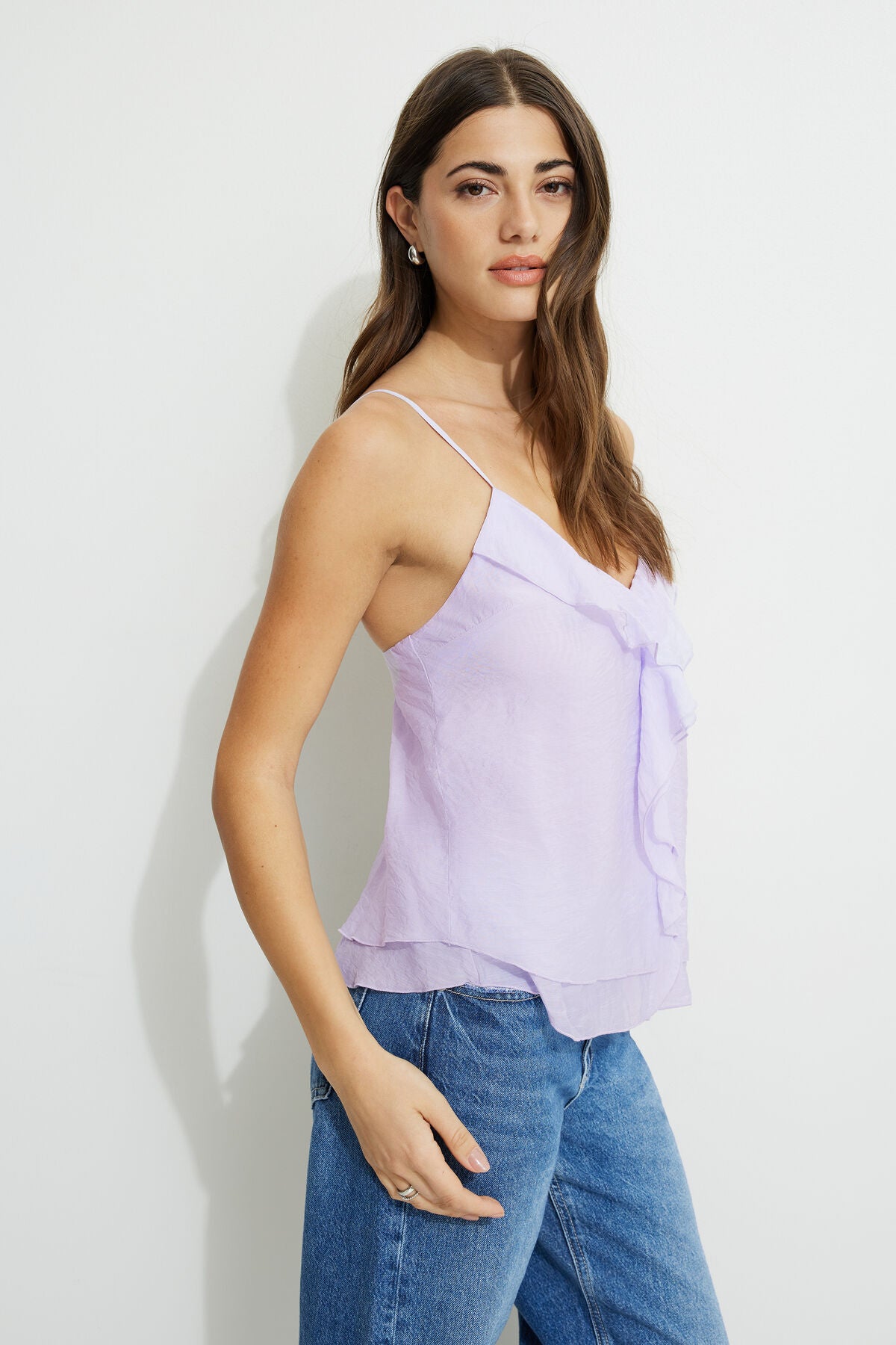 Clover Ruffled Cami Top
