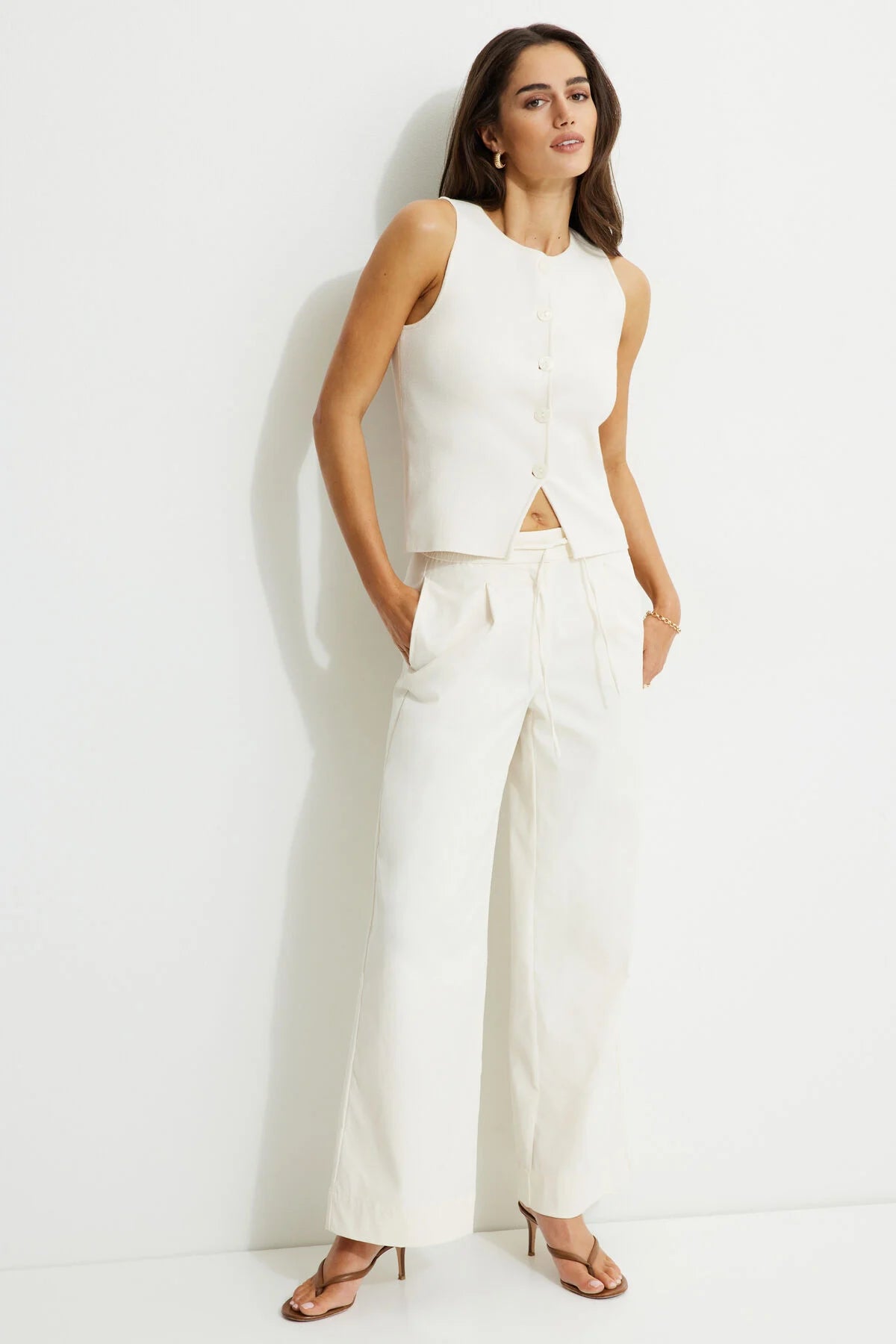 Pantalon large à enfiler Esme