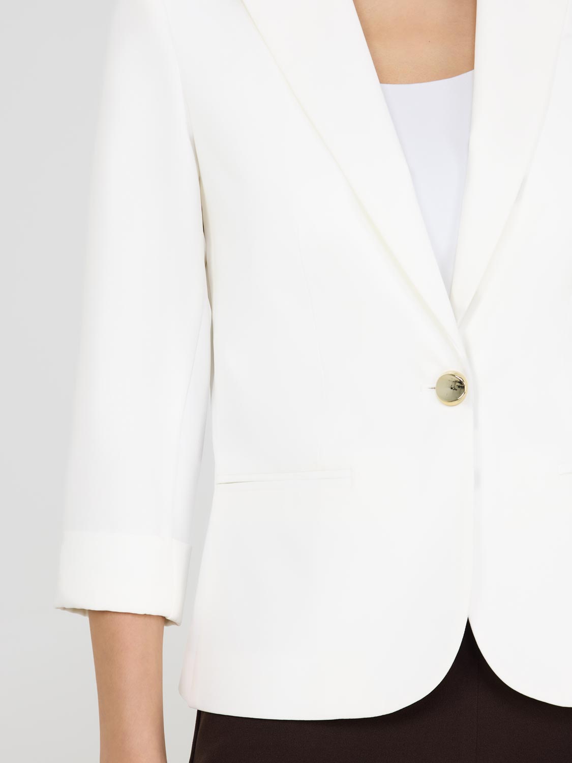3/4 Cuffed Sleeve Blazer