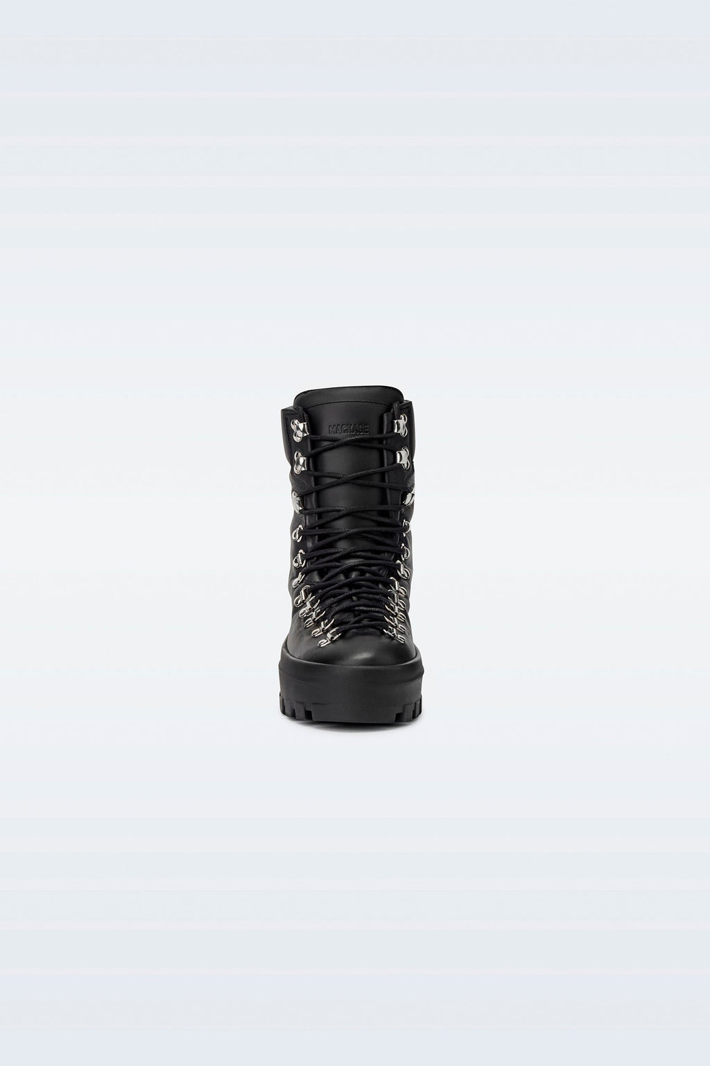 Bottes mi-mollet à lacets en cuir BAIN-M