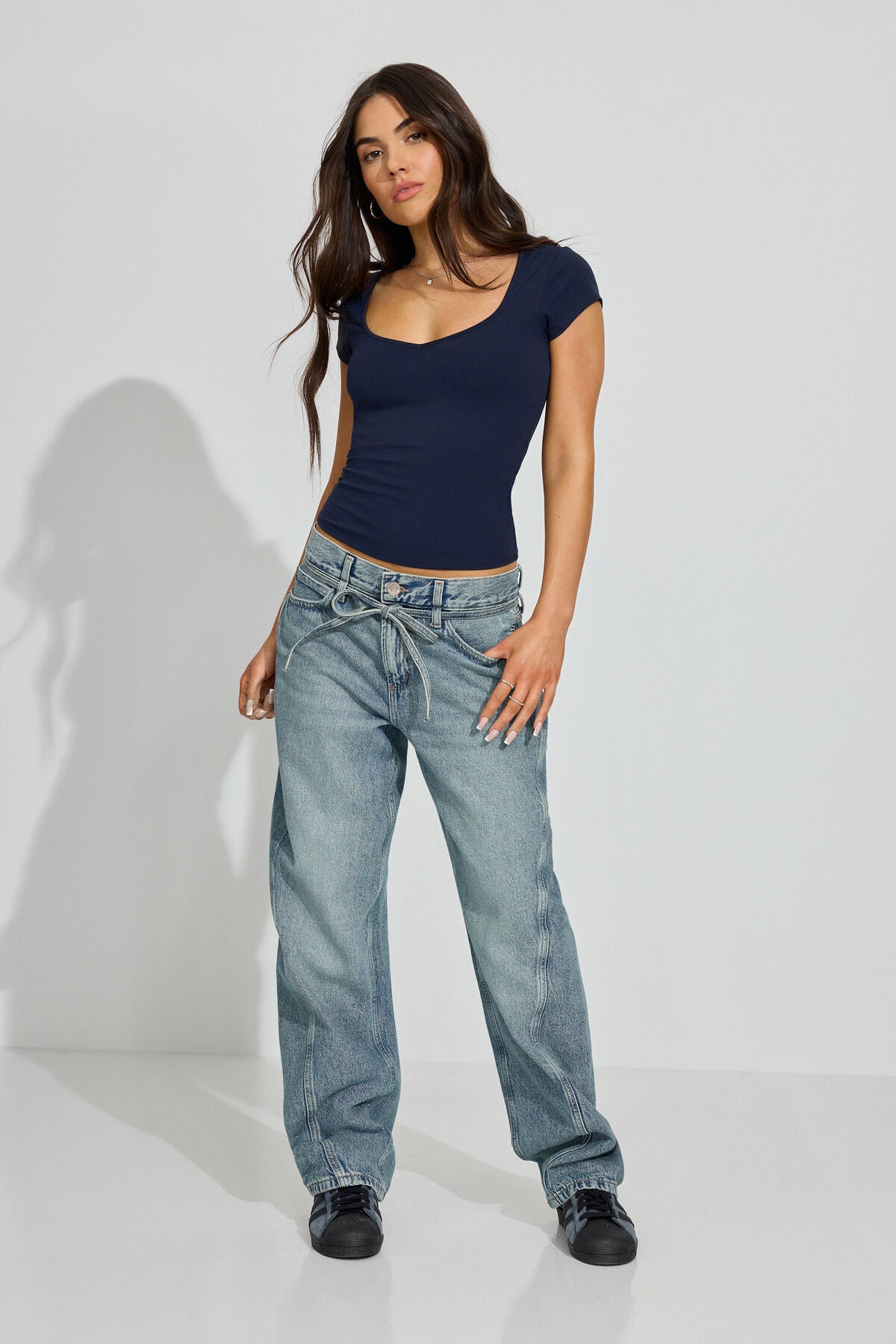 Low Rise Baggy Jeans
