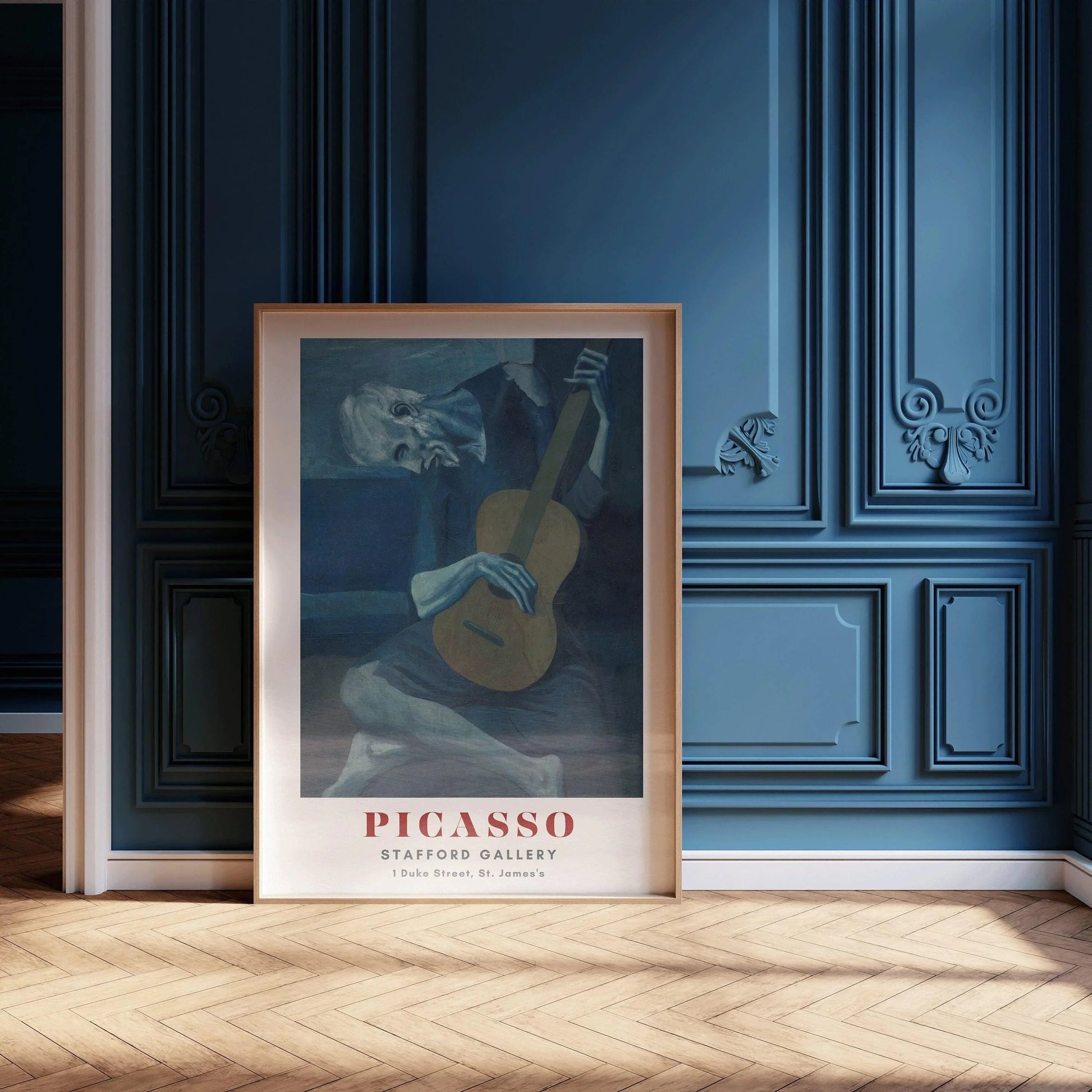 Pablo Picasso - Le Vieux Guitariste | Période bleue (disponible encadré ou non encadré)