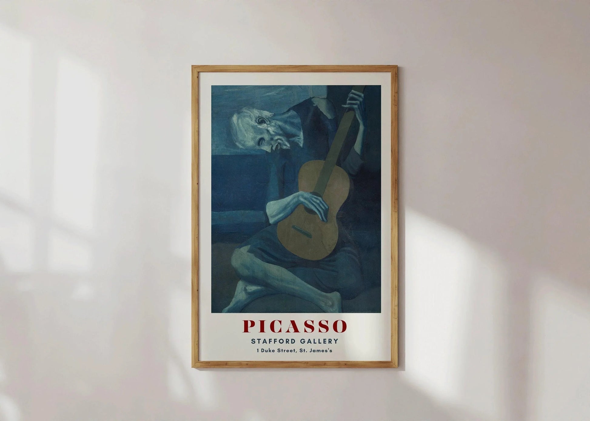Pablo Picasso - Le Vieux Guitariste | Période bleue (disponible encadré ou non encadré)