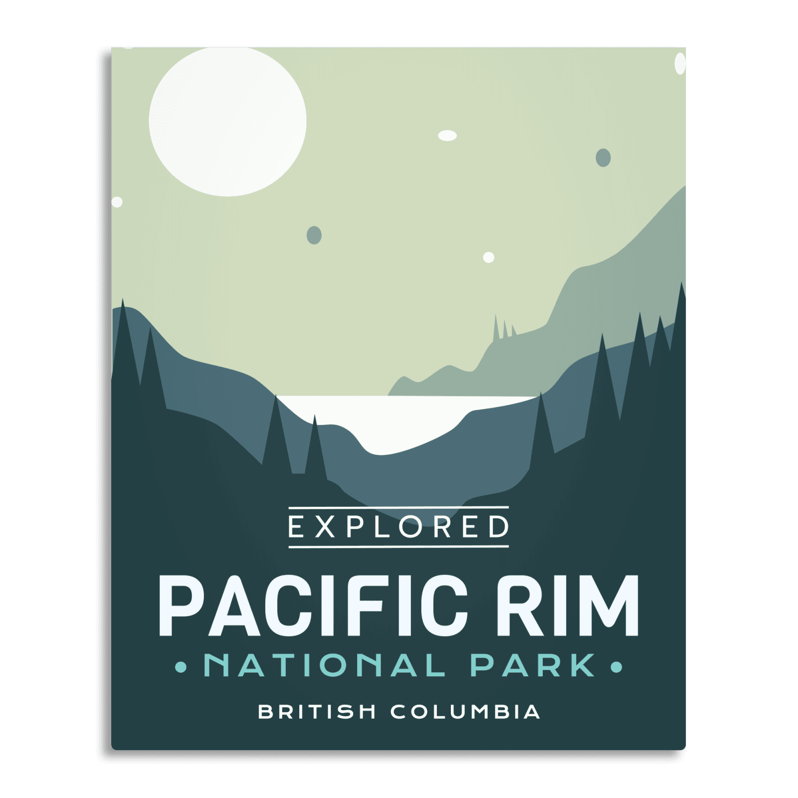 Pacific Rim National Park 'Explored' Poster