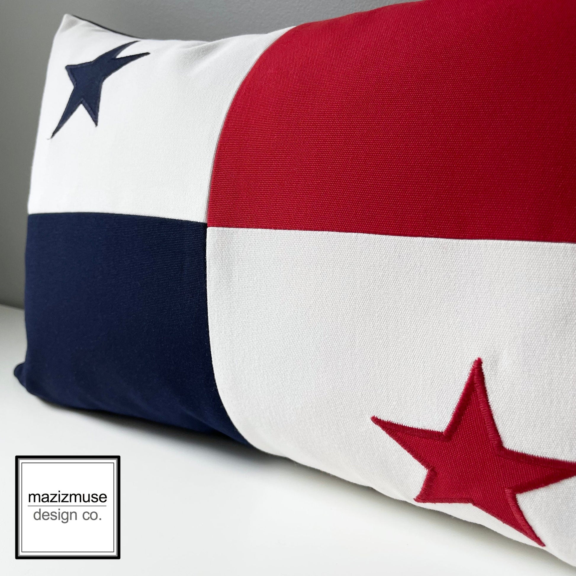 Housse de coussin d'extérieur Sunbrella®, motif drapeau du Panama 