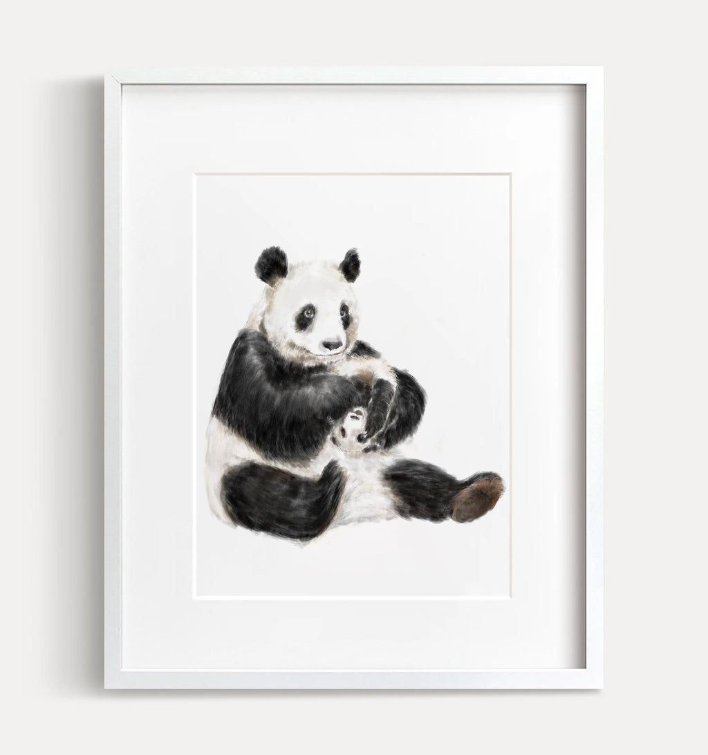 Illustration de maman panda et son petit