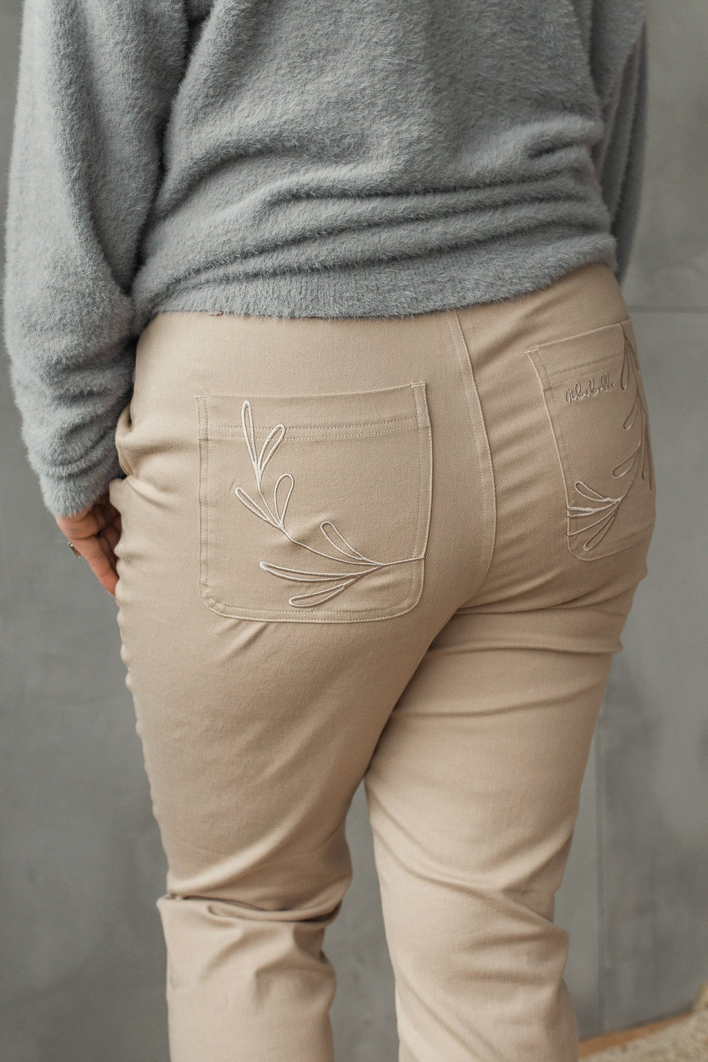 Beige Cargo Pants