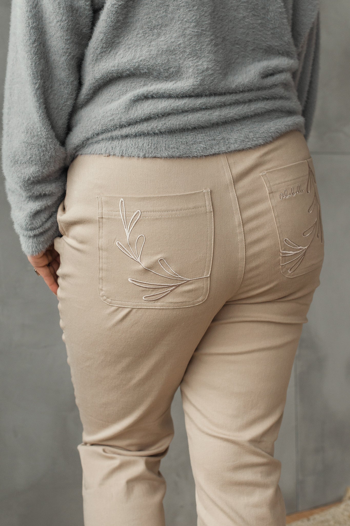 Beige Cargo Pants