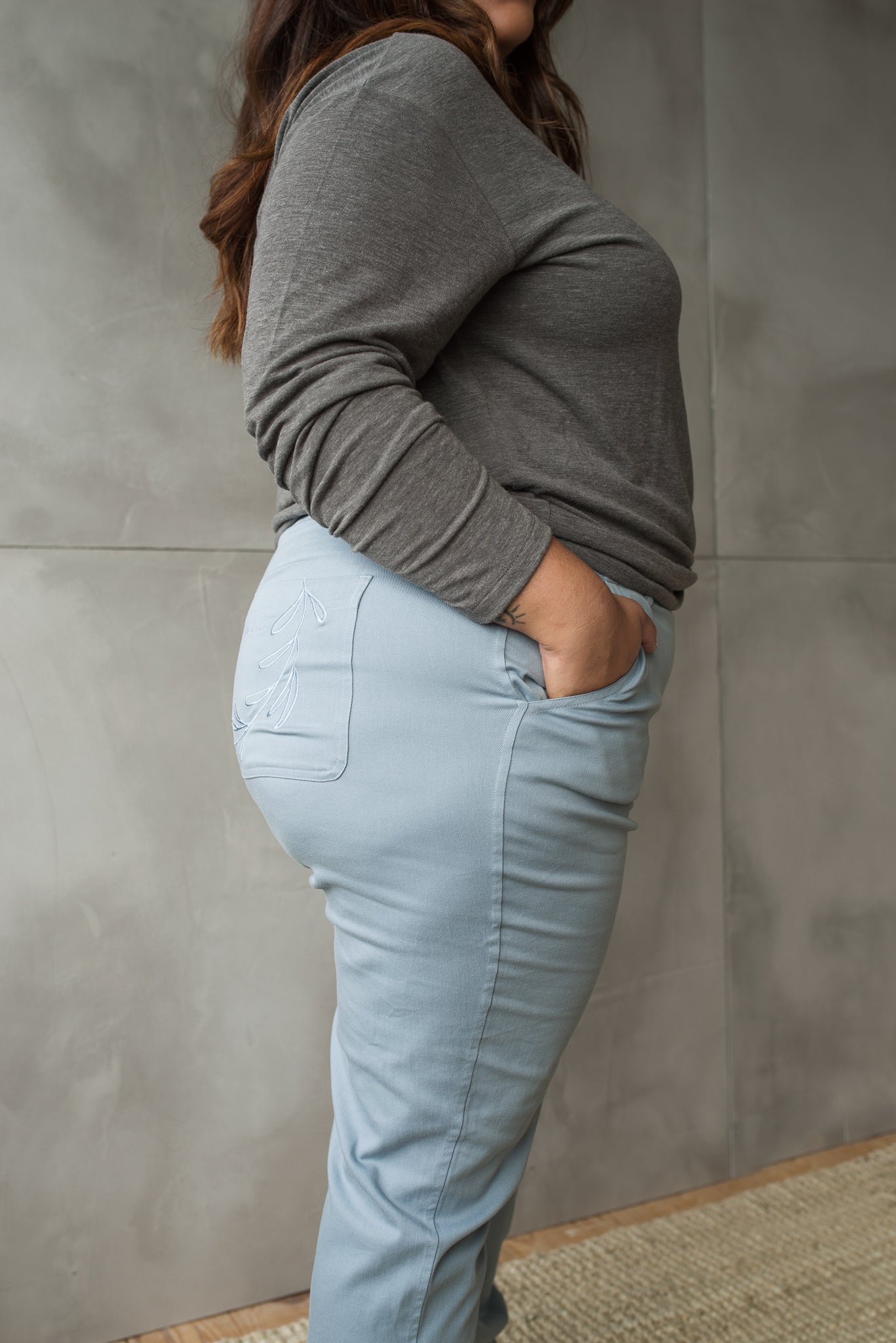 Blue Cargo Pants
